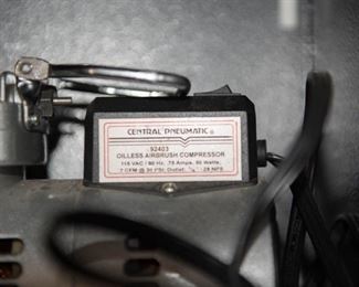 Central Pneumatic Oiless Airbrush Compression