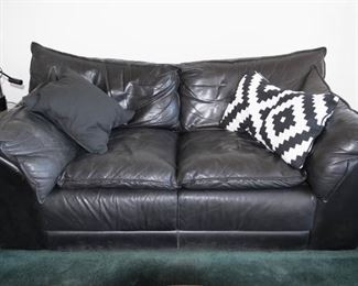 Black Leather Loveseat