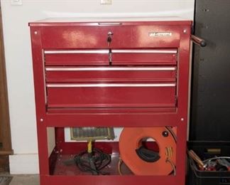 Rolling Garage Cart with Drawers