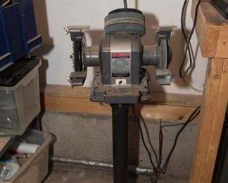 Craftsman 1/3 6" bench Grinder On Stand