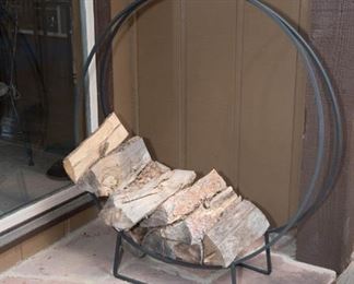 Outdoor Metal Log Holder