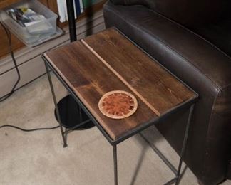 Wood and Metal Side Table