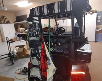 Back View Golf Cart