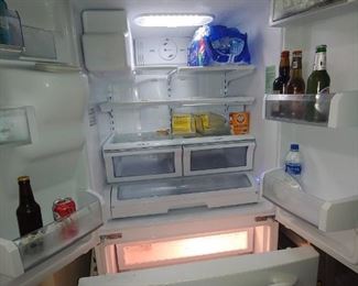 Interior GE Profile Refrigerator