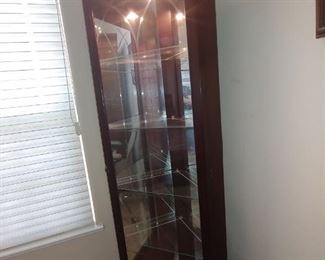 Lighted Display Corner Cabinet