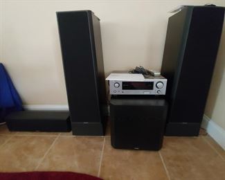 Quality POLK Speakers (LS90), Sub-Woofer & Center Speaker (CS350) plus a Denon Receiver (AVR-686)