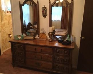 Dresser with matching mirrors