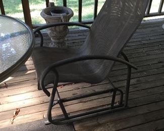Rocking chair to patio set