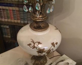Close up of lamp - 2 matching - excellent condition