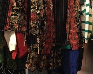 Lots of designer and other clothing - suits, separates, coordinated pieces, slacks, skirts, coats - all size 4 & 6