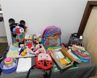 Childen's backpacks and Disney bathroom set