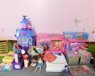 Barbie items and toys