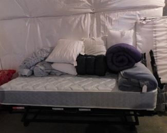 Twin Trundle bed and sleeping bags
