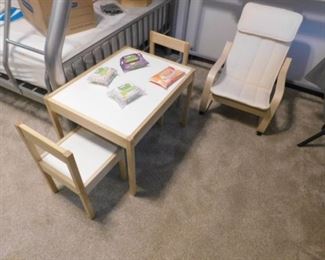Children's chair and table set 