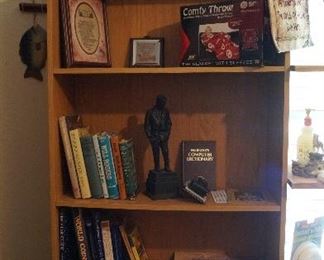 bookcase, Coke Trays, books, decor