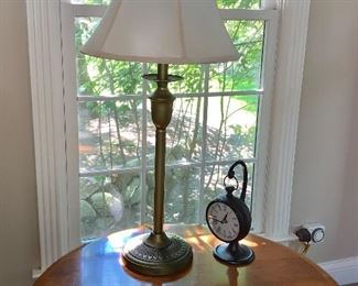 Table lamp and clock