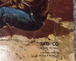 1950 Sifo Co. by Grosset & Dunlap Inc. puzzles