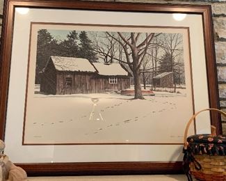 Winter scene painting  by Helen Rundell