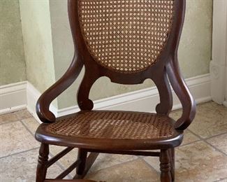 Antique slipper chair/rocker