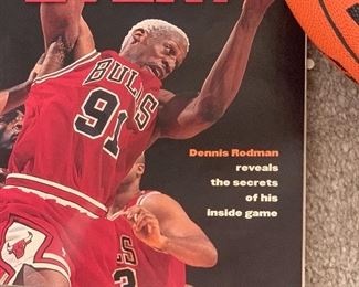 Autographed Dennis Rodman basketball