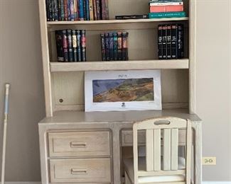 Very Nice Student desk and bookcase, plus chair-great for a Dorm or bedroom