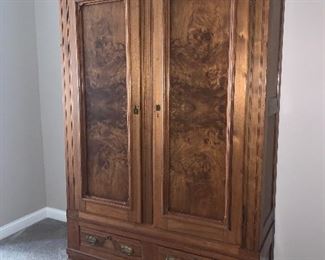 Beautiful Burl Large Armoire -another view