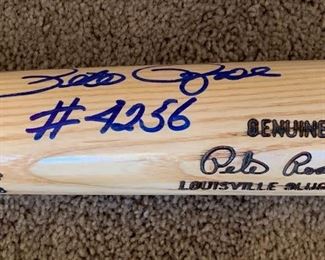 Pete Rose - Philadelphia Phillies Louisville Slugger bat #4256 
