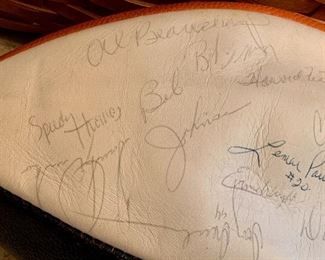 Autographed football by the 1973 Cincinnati Bengals 