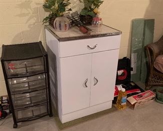 Vintage mid-century modern Metal Kitchen Cabinet