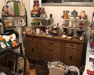 More candles, bakers rack