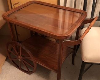 vintage tea cart