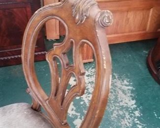 $1,000 - (included with the glass dining table) wooden chair for dining table (5x) 