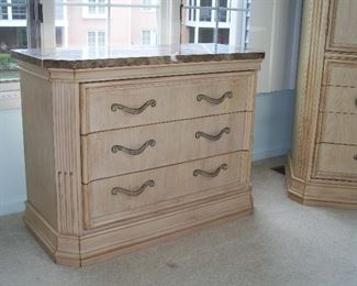 One of 3 matching chest of drawers