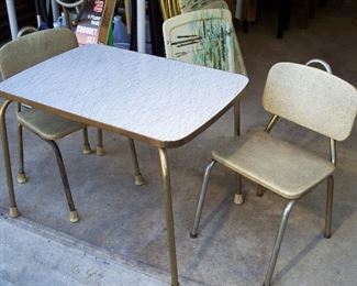 Vintage children's table and chairs