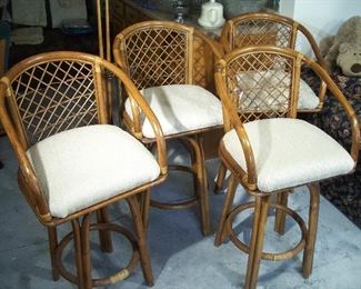 Vintage swiveling bar stools