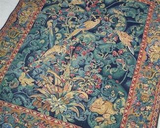 Antique wool tapestry 66" x 50"
