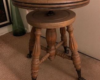 Vintage Wood Stool.