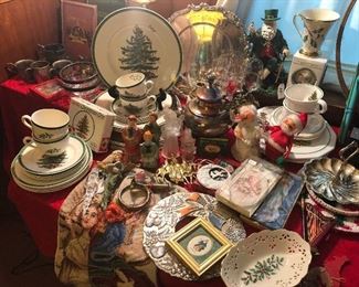 Spode Christmas Dishes and vintage Christmas items