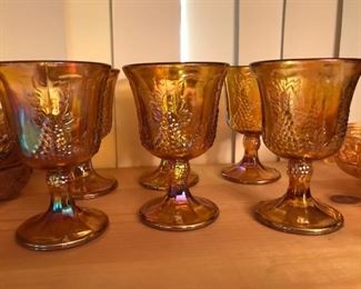 set of 6 marigold grape goblets
