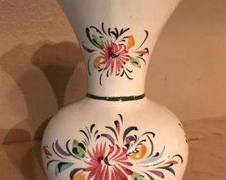 hand-painted in Portugal vase