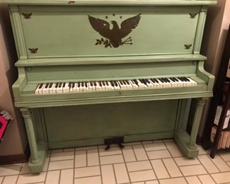 antique piano