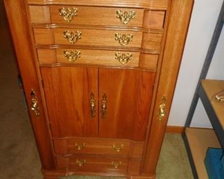 Jewelry Armoire Cabinet..Necklaces, Rings, Drawers.
