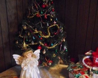 Christmas Tree decorated with lights..just put it in the living room.!