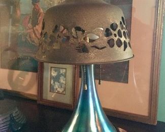 Iridescent Glass Lamp