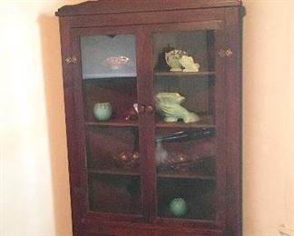 Mahogany Corner Curio