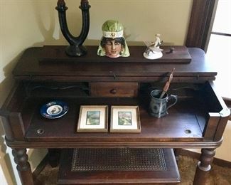 Antique Flip Top Writing Desk