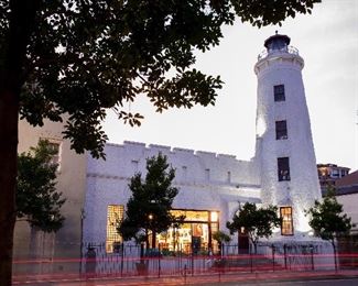 The historic Lighthouse on Camp St