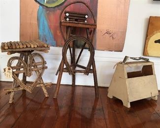 Twig art and shoeshine kit