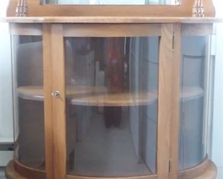 Paw-foot oak rounded glass china cabinet appraised at $1950.00. Make best offer.