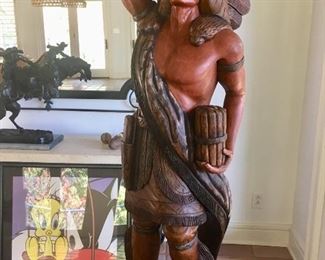 Wooden cigar store Indian (not an old one)